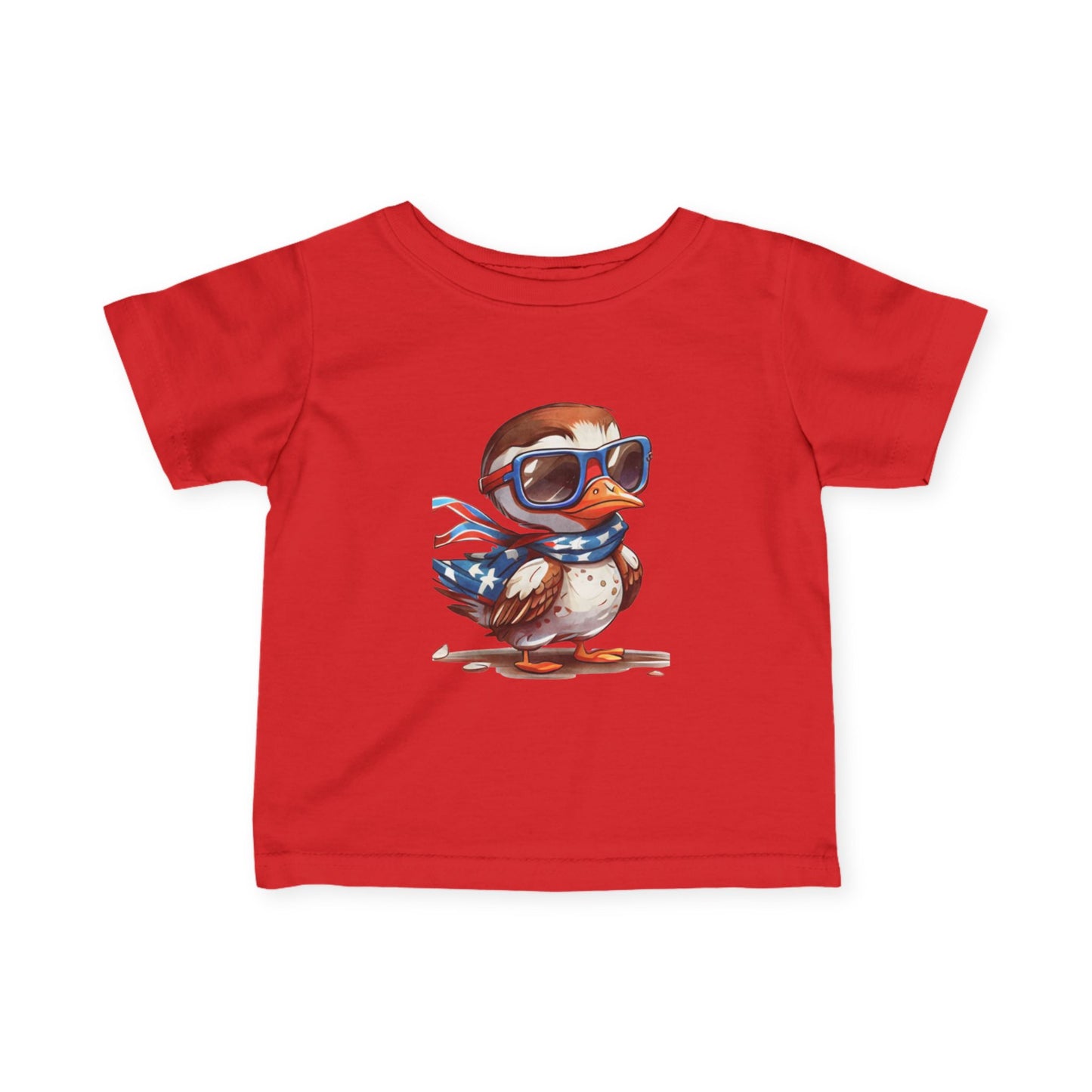 Infant Fine Jersey Tee- Cute Bird Design for Baby Boys & Girls
