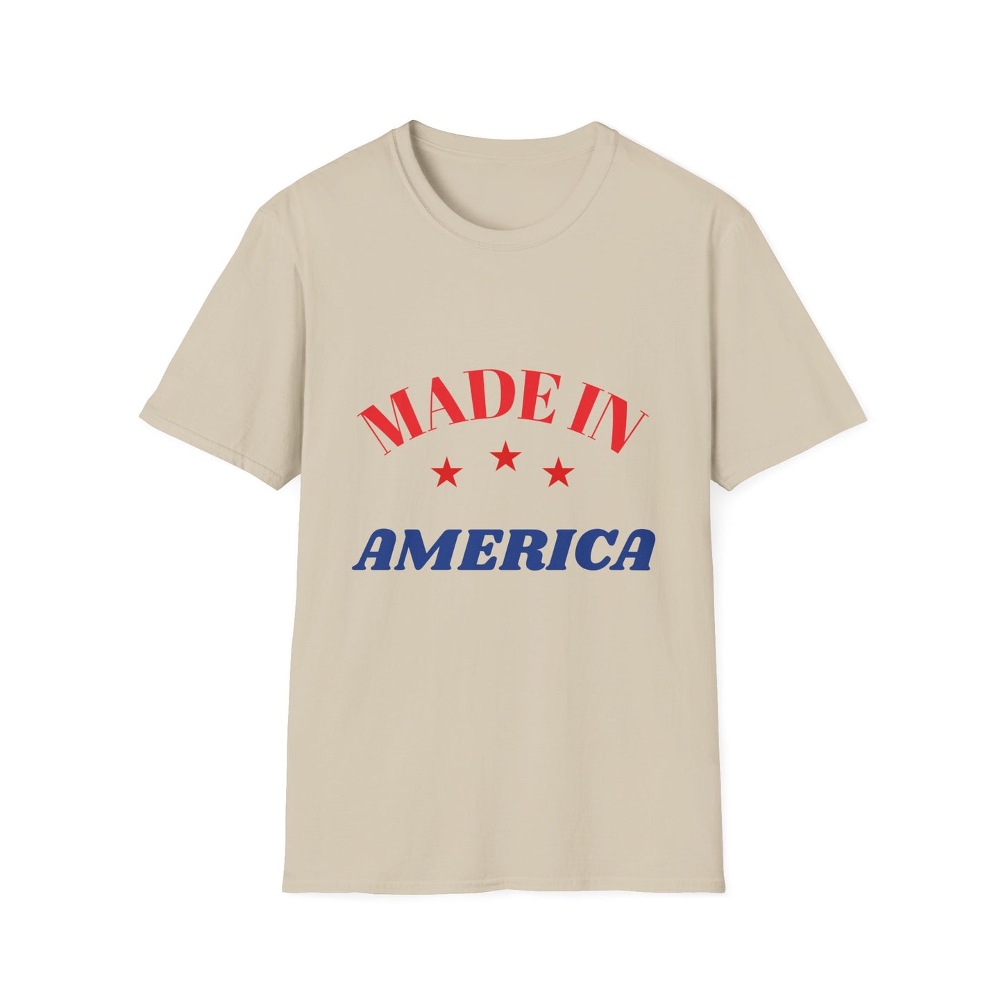 Patriotic Unisex T-Shirt, Casual Unisex Tee, Made in America Shirt, American Pride Apparel, 4th of July Outfit, Summer Style