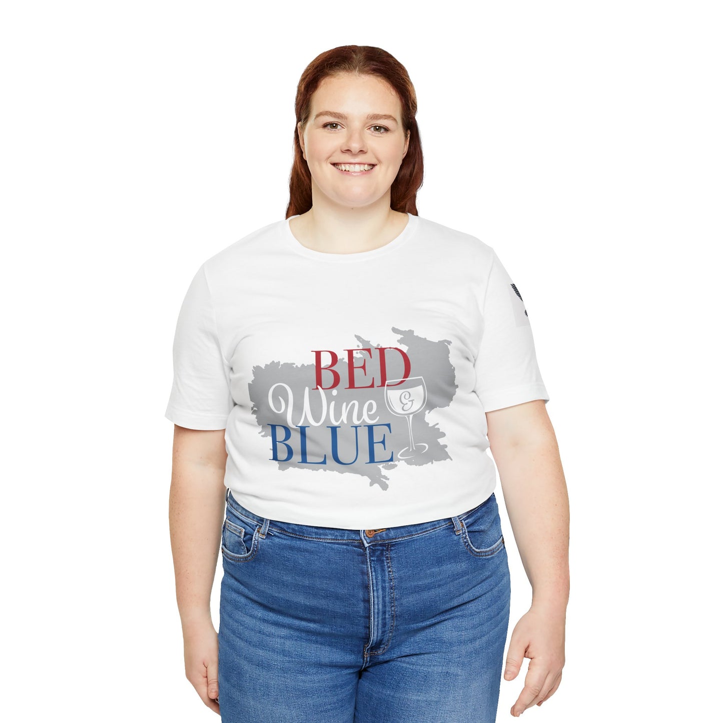 Wine and Blue Short Sleeve Tee