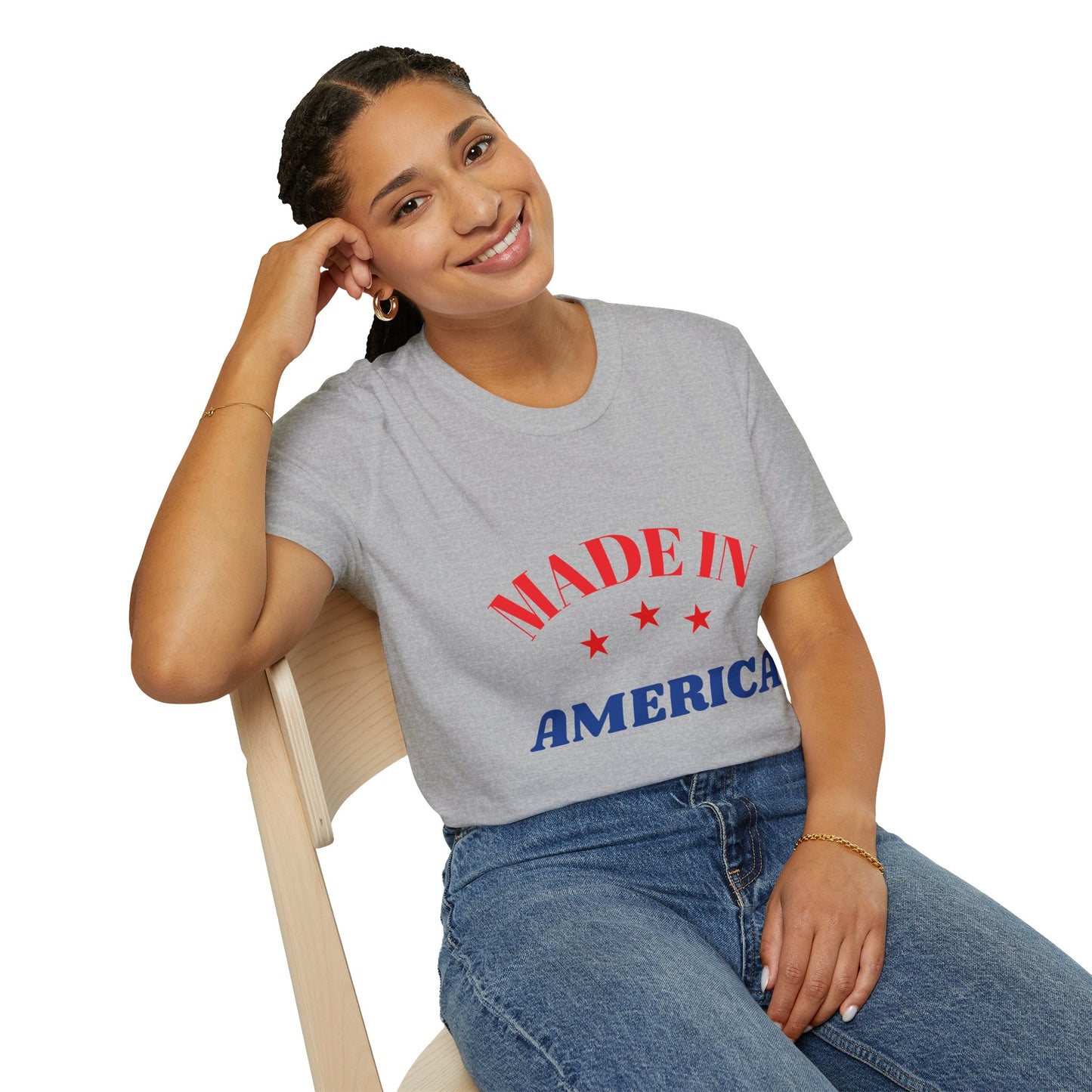 Patriotic Unisex T-Shirt, Casual Unisex Tee, Made in America Shirt, American Pride Apparel, 4th of July Outfit, Summer Style