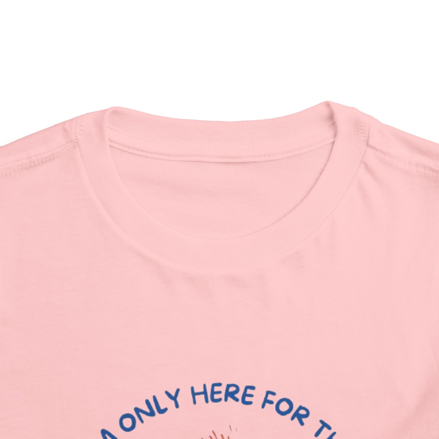 I'm only Here for the Food & Fireworks Toddler Patriotic Tee