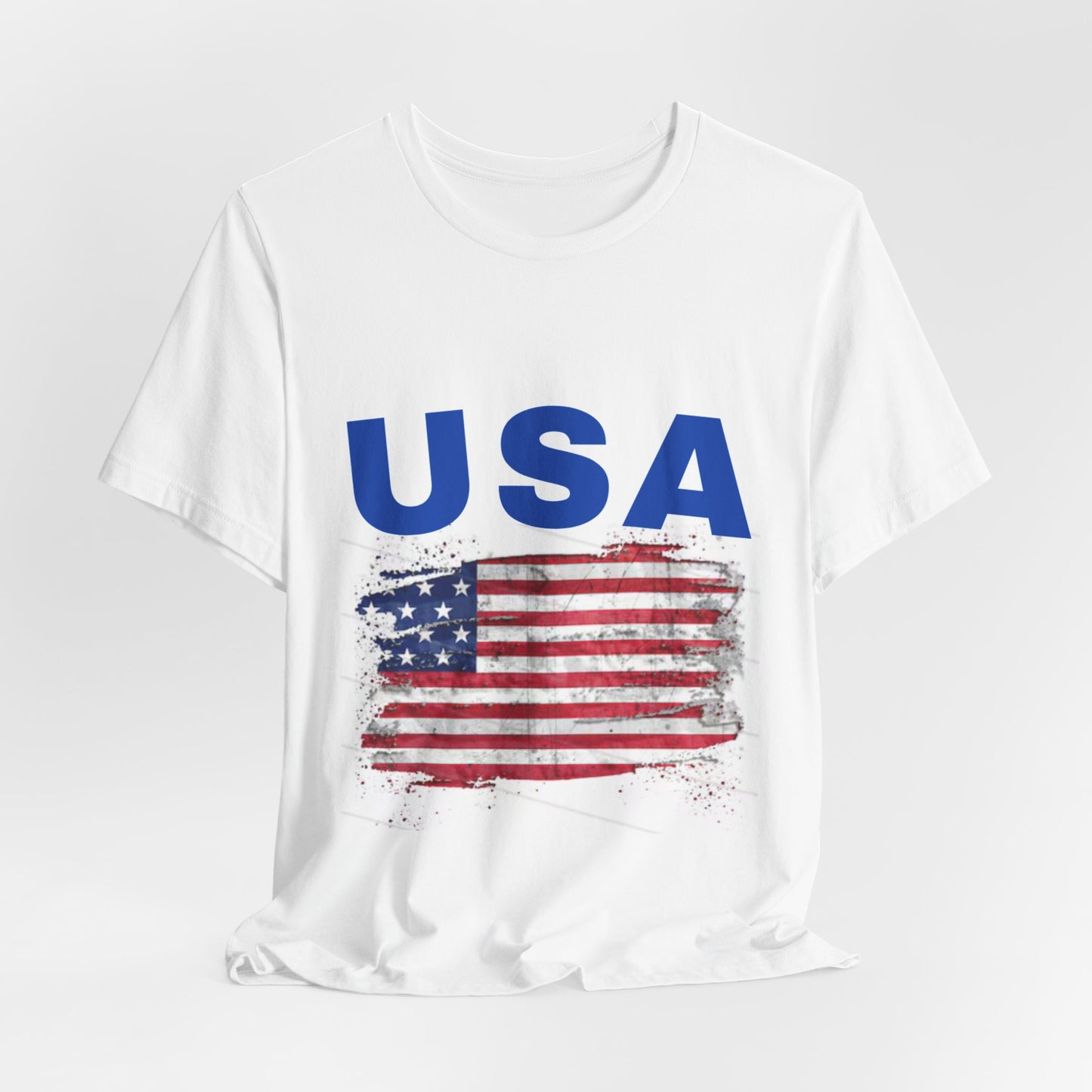 USA Vintage Flag Tee - Unisex Jersey Short Sleeve Shirt