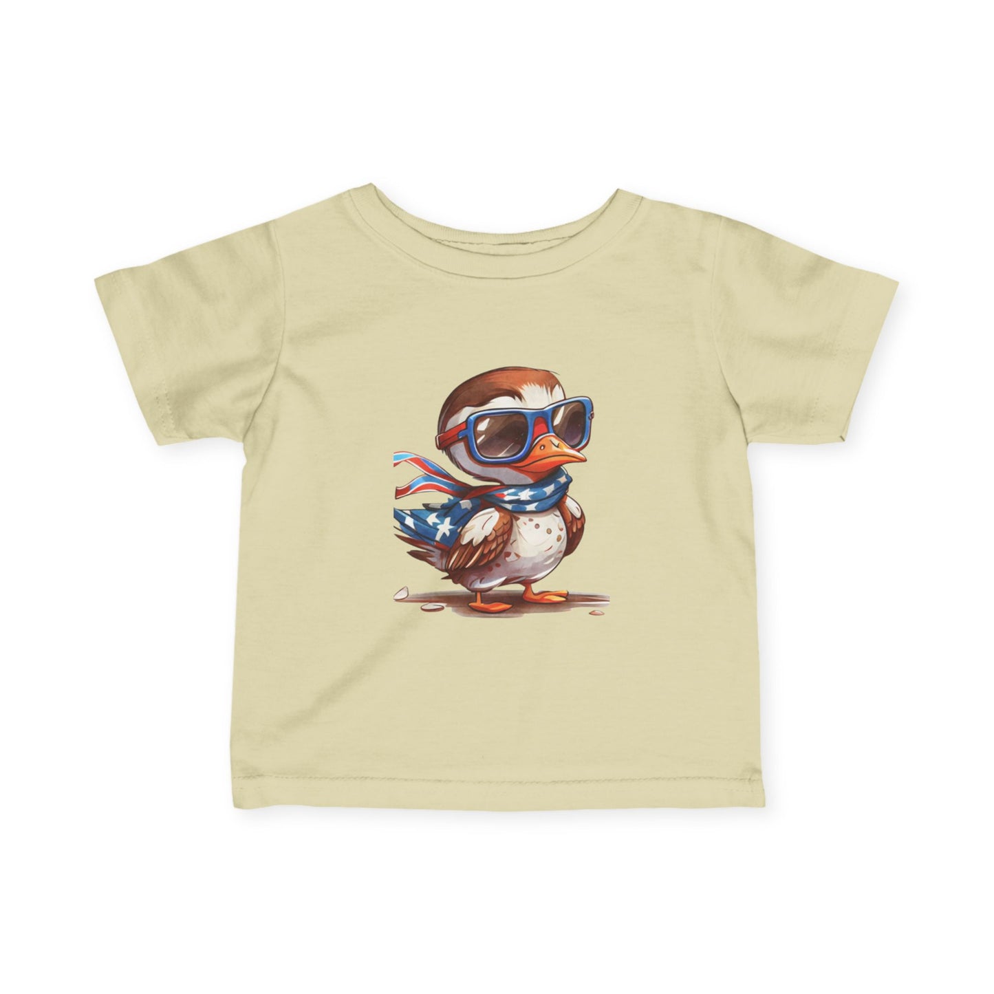 Infant Fine Jersey Tee- Cute Bird Design for Baby Boys & Girls