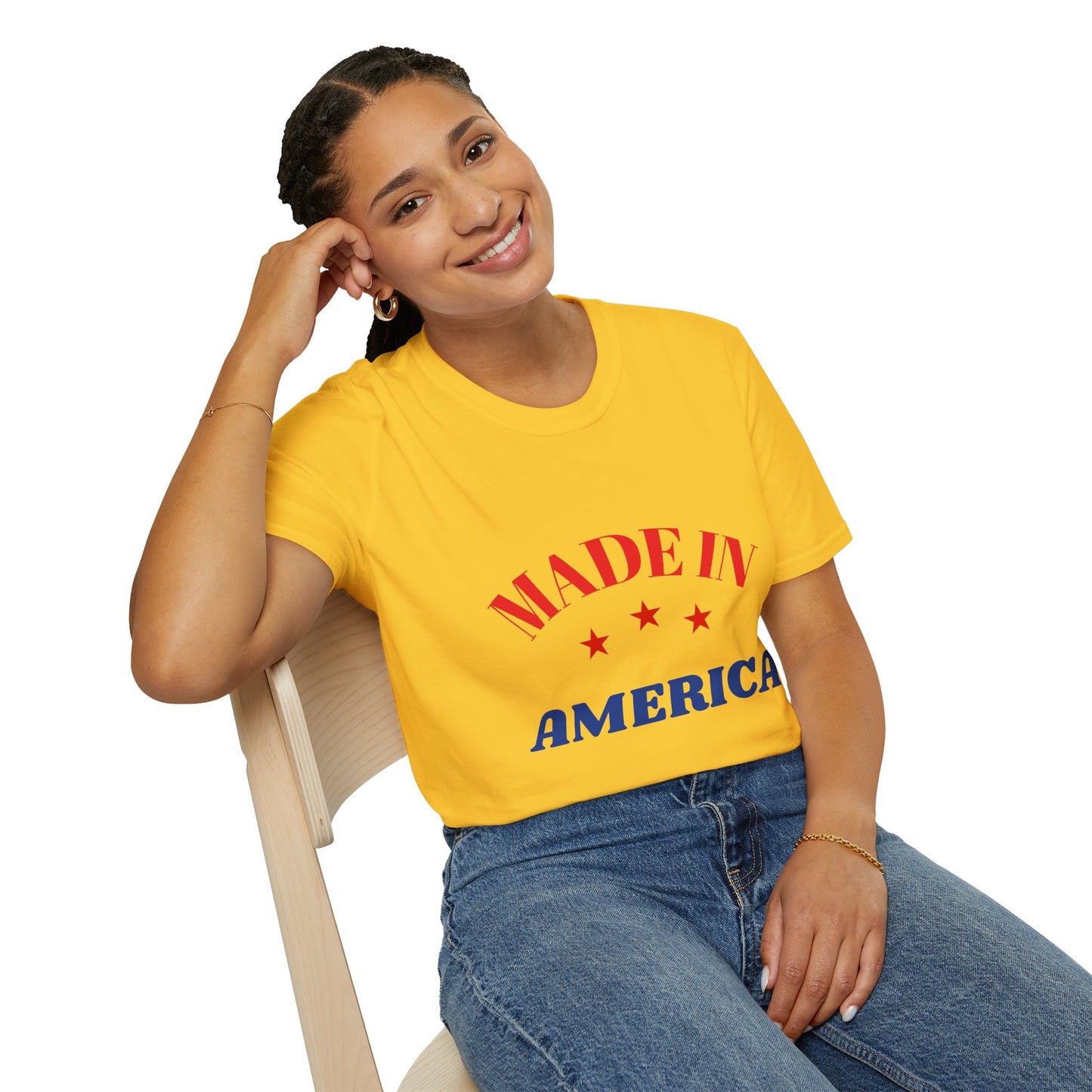 Patriotic Unisex T-Shirt, Casual Unisex Tee, Made in America Shirt, American Pride Apparel, 4th of July Outfit, Summer Style