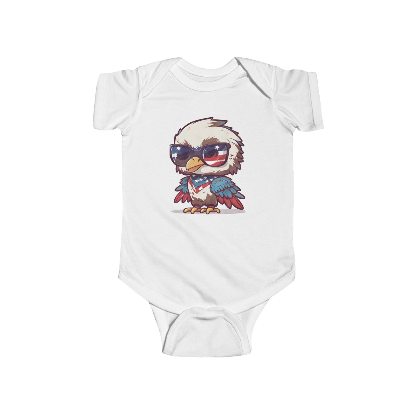 Patriotic Baby Bodysuit - Adorable American Eagle Design