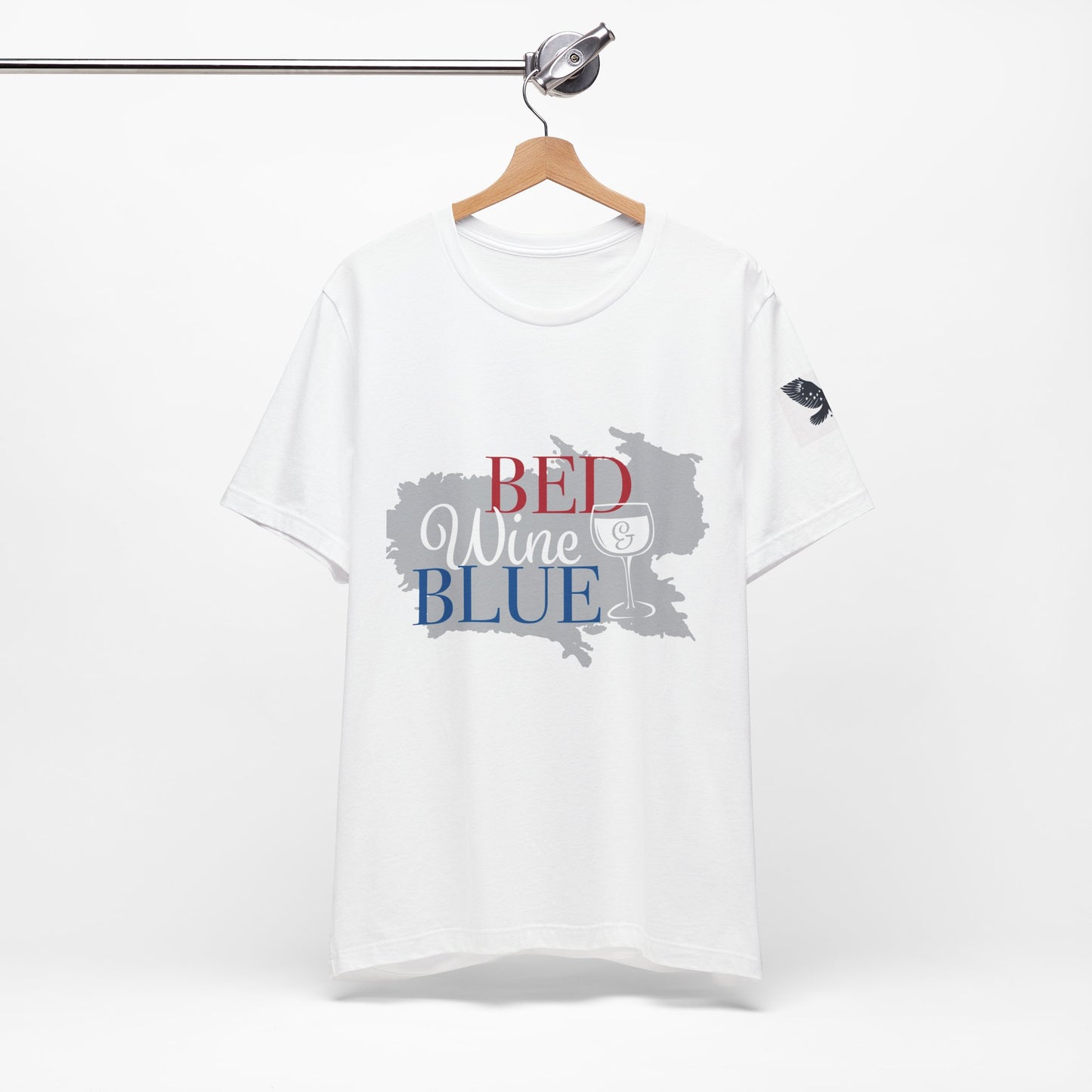 Wine and Blue Short Sleeve Tee