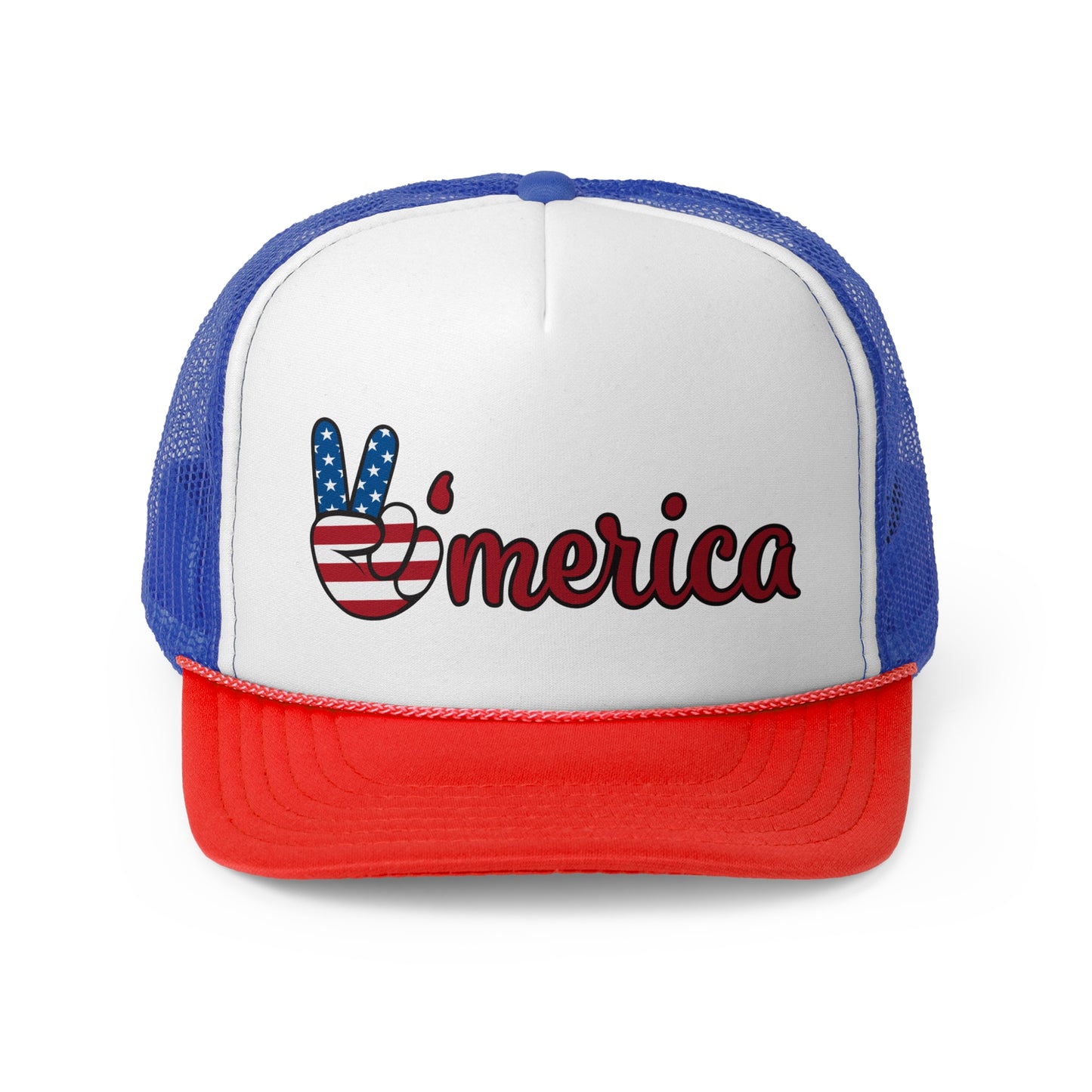 Patriotic Trucker Cap with 'Merica Design