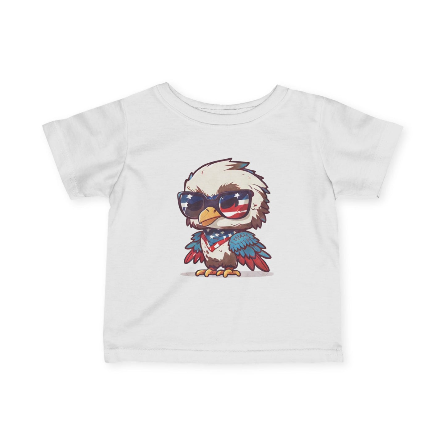 Patriotic Infant T-Shirt- Adorable Eagle Graphic Tee