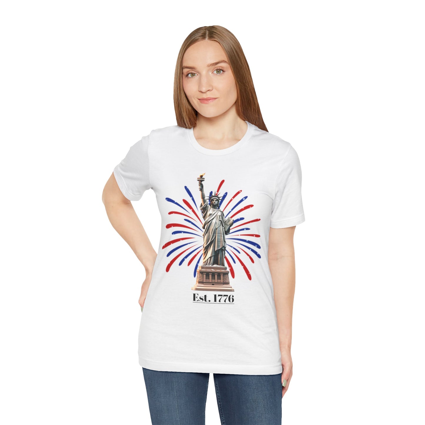 Statue Of Liberty Tee | 4th Of July - Unisex Jersey Short Sleeve Shirt