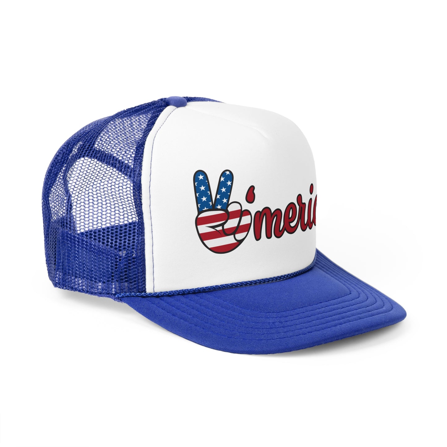 Patriotic Trucker Cap with 'Merica Design