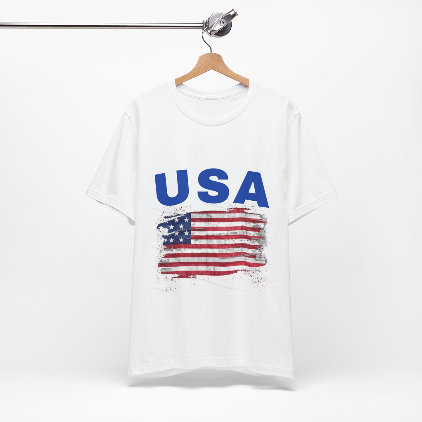 USA Vintage Flag Tee - Unisex Jersey Short Sleeve Shirt