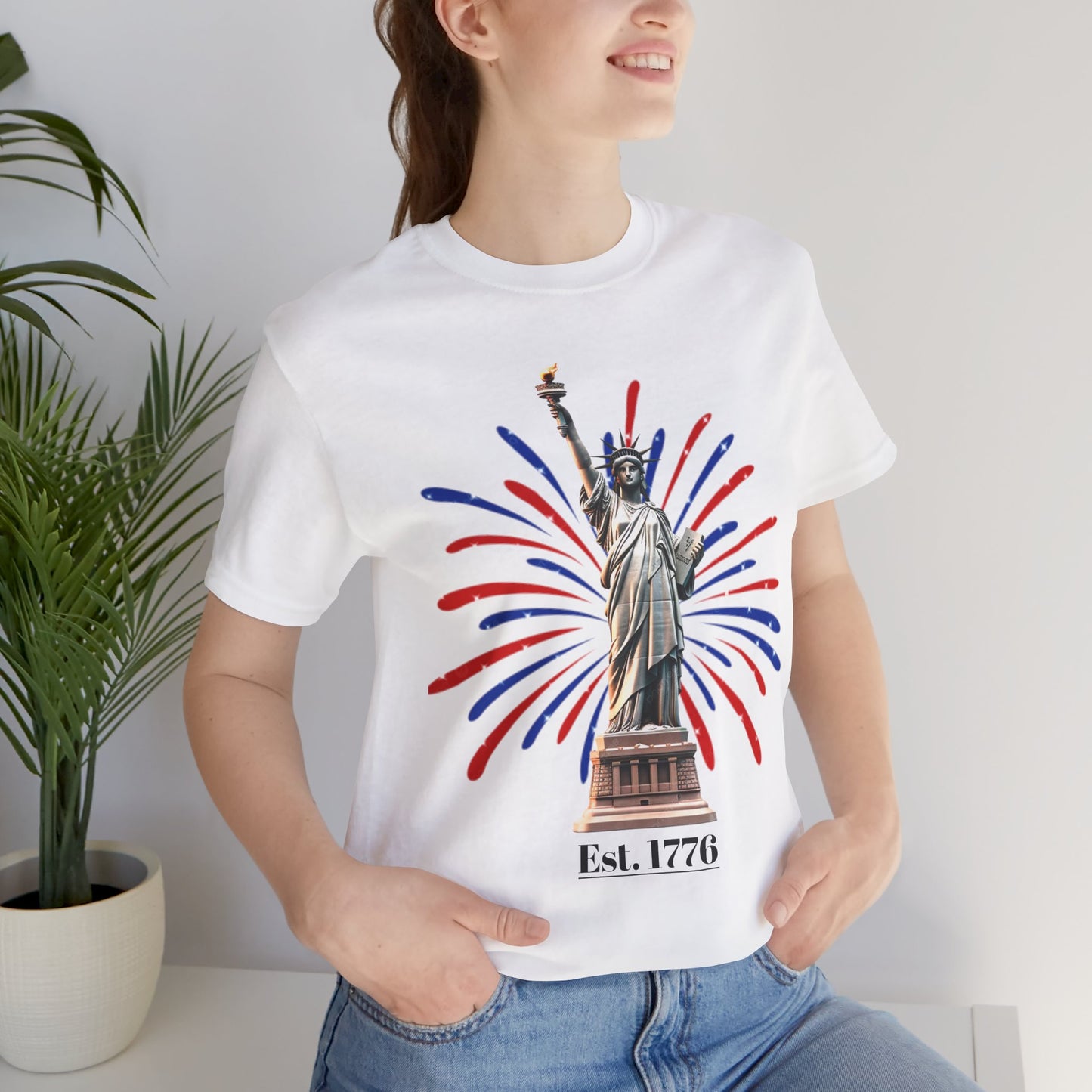 Statue Of Liberty Tee | 4th Of July - Unisex Jersey Short Sleeve Shirt