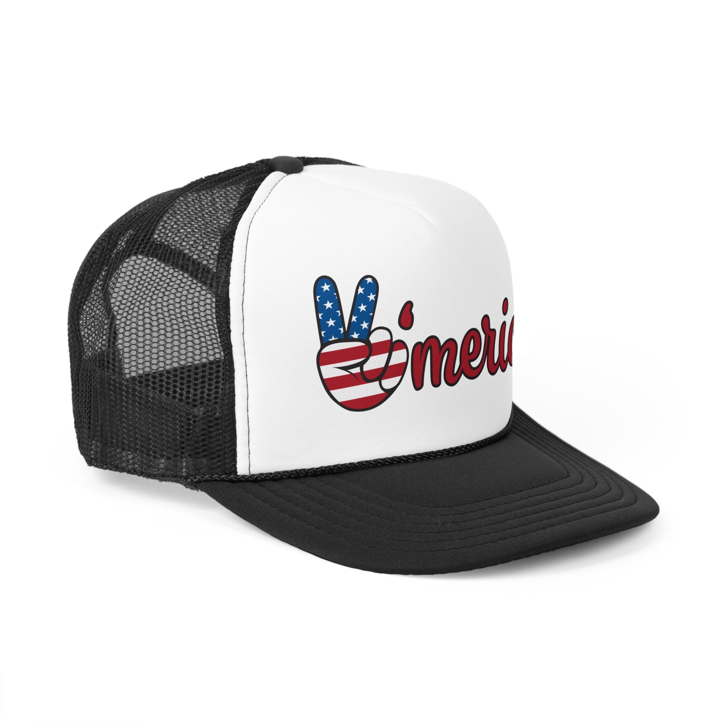 Patriotic Trucker Cap with 'Merica Design