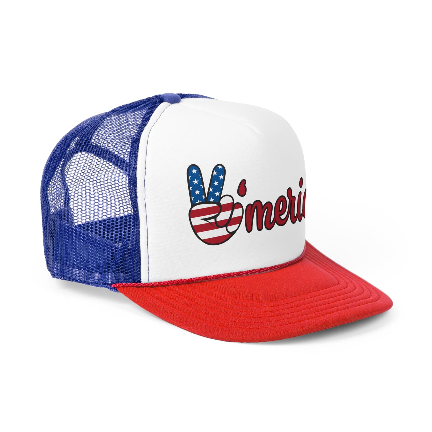 Patriotic Trucker Cap with 'Merica Design