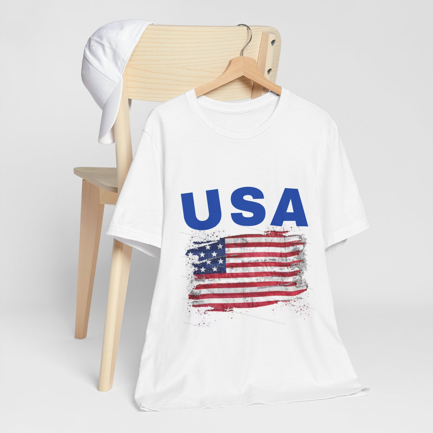 USA Vintage Flag Tee - Unisex Jersey Short Sleeve Shirt