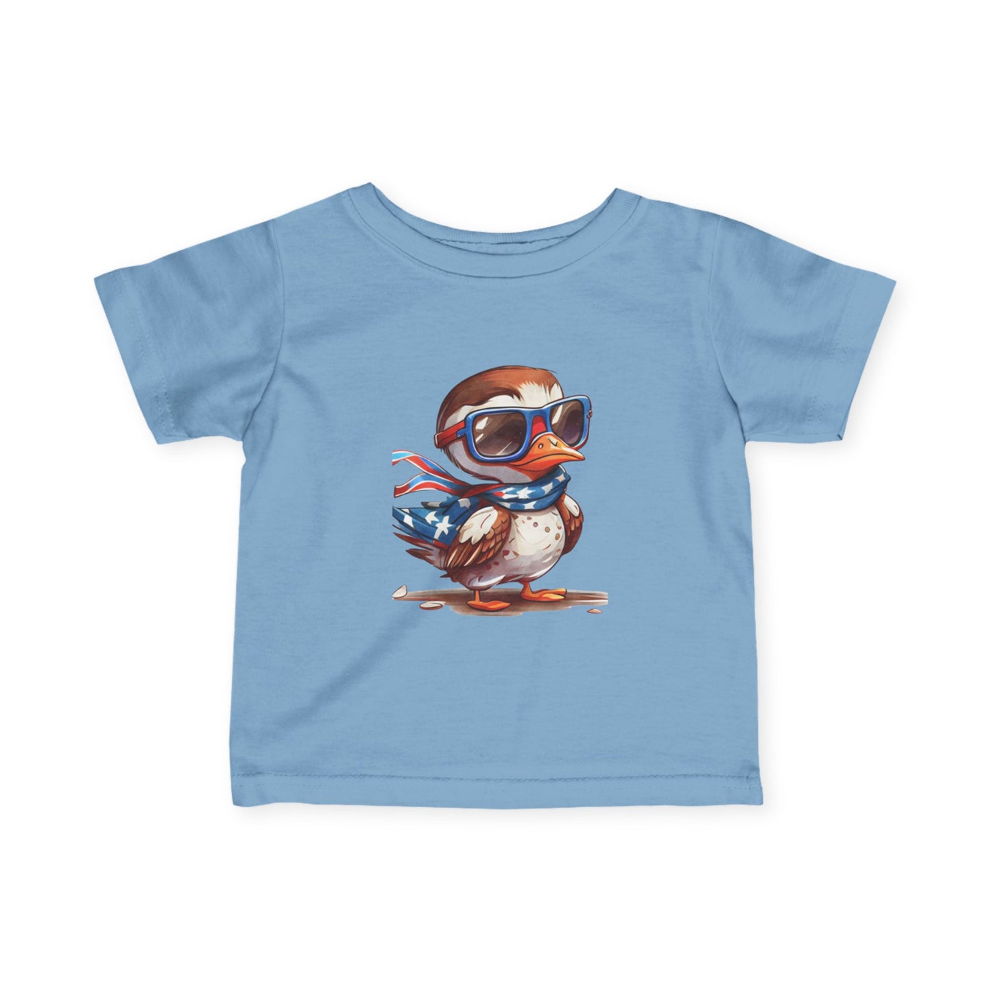 Infant Fine Jersey Tee- Cute Bird Design for Baby Boys & Girls