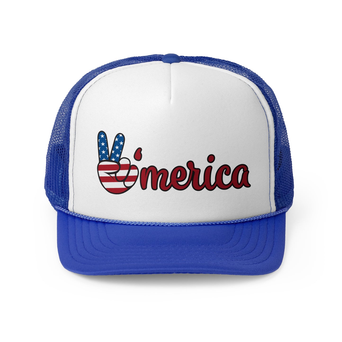 Patriotic Trucker Cap with 'Merica Design